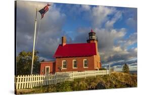 Historic Eagle Harbor Lighthouse n the Upper Peninsula of Michigan, USA-Chuck Haney-Stretched Canvas