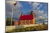 Historic Eagle Harbor Lighthouse n the Upper Peninsula of Michigan, USA-Chuck Haney-Mounted Photographic Print