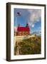 Historic Eagle Harbor Lighthouse n the Upper Peninsula of Michigan, USA-Chuck Haney-Framed Photographic Print