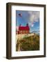 Historic Eagle Harbor Lighthouse n the Upper Peninsula of Michigan, USA-Chuck Haney-Framed Photographic Print