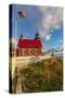 Historic Eagle Harbor Lighthouse n the Upper Peninsula of Michigan, USA-Chuck Haney-Stretched Canvas