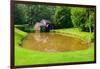 Historic Edwin B. Mabry Grist Mill (Mabry Mill) in rural Virginia on Blue Ridge Parkway and refl...-null-Framed Photographic Print