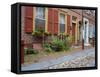 Historic Elfreth's Alley, Old City District, Philadelphia, Pennsylvania-Richard Cummins-Framed Stretched Canvas