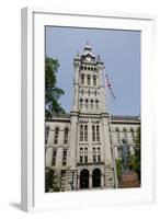 Historic Erie County Hall and Clock Tower, Buffalo, New York, USA-Cindy Miller Hopkins-Framed Photographic Print