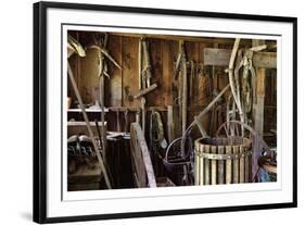 Historic Farm Tools-Donald Paulson-Framed Giclee Print