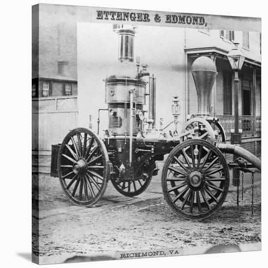 Historic Fire Engine-Science Source-Stretched Canvas