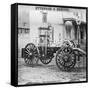 Historic Fire Engine-Science Source-Framed Stretched Canvas