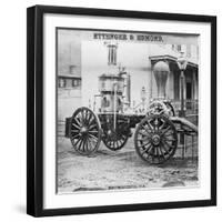 Historic Fire Engine-Science Source-Framed Giclee Print