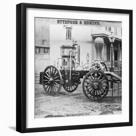 Historic Fire Engine-Science Source-Framed Giclee Print