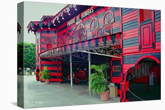 Historic Firehouse Ponce Puerto Rico-George Oze-Stretched Canvas