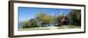 Historic Glenorchy receiving barn at pier on Lake Wakatipu, Otago Region, South Island, New Zealand-null-Framed Photographic Print