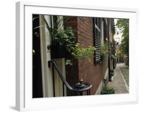 Historic Home in Beacon Hill Neighborhood, Boston, Massachusetts, USA-Merrill Images-Framed Photographic Print