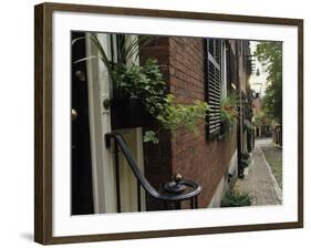 Historic Home in Beacon Hill Neighborhood, Boston, Massachusetts, USA-Merrill Images-Framed Photographic Print