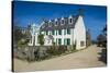 Historic Houses in the Avenue, Sark, Channel Islands, United Kingdom-Michael Runkel-Stretched Canvas