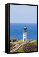 Historic Kilauea Lighthouse on Kilauea Point National Wildlife Refuge-Michael DeFreitas-Framed Stretched Canvas