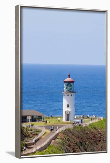 Historic Kilauea Lighthouse on Kilauea Point National Wildlife Refuge-Michael DeFreitas-Framed Photographic Print