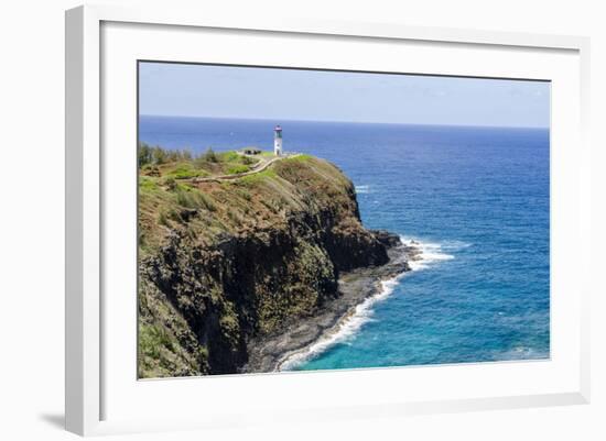 Historic Kilauea Lighthouse on Kilauea Point National Wildlife Refuge-Michael DeFreitas-Framed Photographic Print