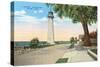Historic Lighthouse, Biloxi, Mississippi-null-Stretched Canvas