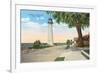 Historic Lighthouse, Biloxi, Mississippi-null-Framed Premium Giclee Print