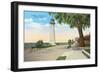 Historic Lighthouse, Biloxi, Mississippi-null-Framed Art Print