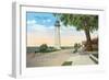 Historic Lighthouse, Biloxi, Mississippi-null-Framed Art Print