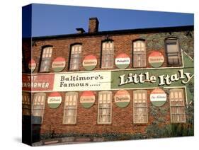 Historic Little Italy Section Signage, Baltimore, Maryland, USA-Bill Bachmann-Stretched Canvas