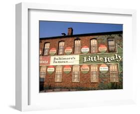 Historic Little Italy Section Signage, Baltimore, Maryland, USA-Bill Bachmann-Framed Photographic Print