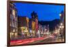 Historic Main Street at Dusk in Deadwood, South Dakota, Usa-Chuck Haney-Framed Photographic Print