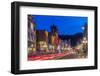 Historic Main Street at Dusk in Deadwood, South Dakota, Usa-Chuck Haney-Framed Photographic Print