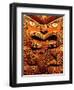 Historic Maori Carving, Otago Museum, New Zealand-David Wall-Framed Photographic Print