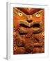 Historic Maori Carving, Otago Museum, New Zealand-David Wall-Framed Photographic Print