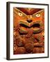 Historic Maori Carving, Otago Museum, New Zealand-David Wall-Framed Photographic Print