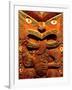 Historic Maori Carving, Otago Museum, New Zealand-David Wall-Framed Photographic Print