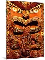 Historic Maori Carving, Otago Museum, New Zealand-David Wall-Mounted Photographic Print