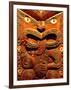 Historic Maori Carving, Otago Museum, New Zealand-David Wall-Framed Photographic Print