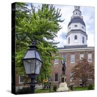 Historic Maryland State House in Annapolis, Maryland-Jerry Ginsberg-Stretched Canvas
