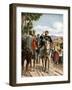 Historic Meeting at Teano Between Victor Emmanuel II and Garibaldi, 1860-Tancredi Scarpelli-Framed Giclee Print