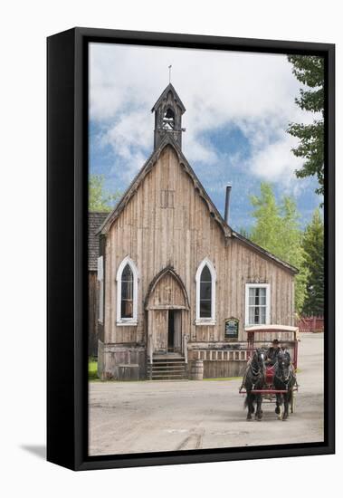 Historic Old Gold Town, Barkersville, British Columbia, Canada, North America-Michael DeFreitas-Framed Stretched Canvas