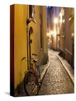 Historic Old Street in Gamla Stan (Old Town) in Stockholm, Sweden-Peter Adams-Stretched Canvas