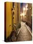Historic Old Street in Gamla Stan (Old Town) in Stockholm, Sweden-Peter Adams-Stretched Canvas