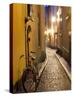 Historic Old Street in Gamla Stan (Old Town) in Stockholm, Sweden-Peter Adams-Stretched Canvas