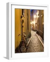 Historic Old Street in Gamla Stan (Old Town) in Stockholm, Sweden-Peter Adams-Framed Photographic Print