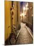 Historic Old Street in Gamla Stan (Old Town) in Stockholm, Sweden-Peter Adams-Mounted Photographic Print