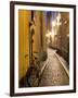 Historic Old Street in Gamla Stan (Old Town) in Stockholm, Sweden-Peter Adams-Framed Photographic Print