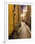 Historic Old Street in Gamla Stan (Old Town) in Stockholm, Sweden-Peter Adams-Framed Photographic Print