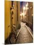Historic Old Street in Gamla Stan (Old Town) in Stockholm, Sweden-Peter Adams-Mounted Photographic Print