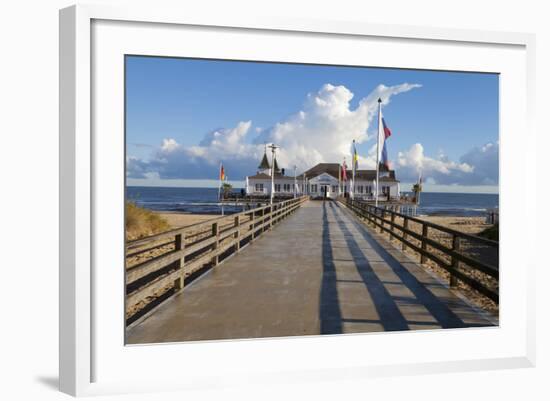 Historic Pier in Ahlbeck on the Island of Usedom-Miles Ertman-Framed Photographic Print