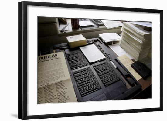 Historic Printing Business, Farmers' Museum, Cooperstown, New York, USA-Cindy Miller Hopkins-Framed Photographic Print