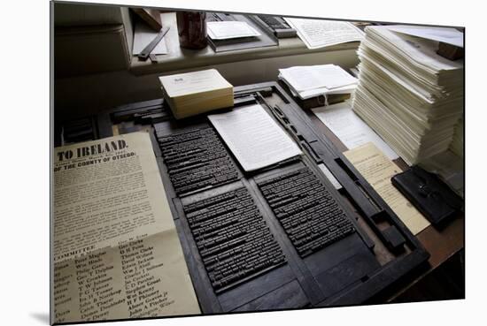 Historic Printing Business, Farmers' Museum, Cooperstown, New York, USA-Cindy Miller Hopkins-Mounted Photographic Print