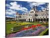 Historic Railway Station, Dunedin, South Island, New Zealand-David Wall-Stretched Canvas